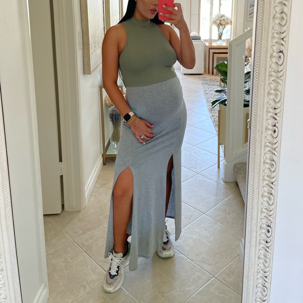 Maternity long skirt
